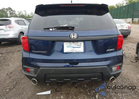 2022 Honda Passport Awd Ex-L from USA, damaged, VIN 5FNYF8H52NB010909